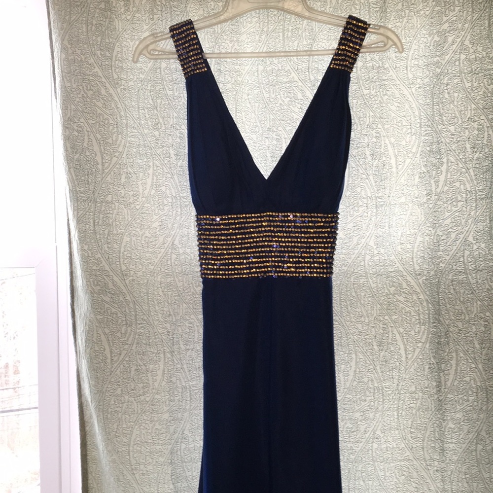 Jovani gown with rhinestones. #jovani #prom